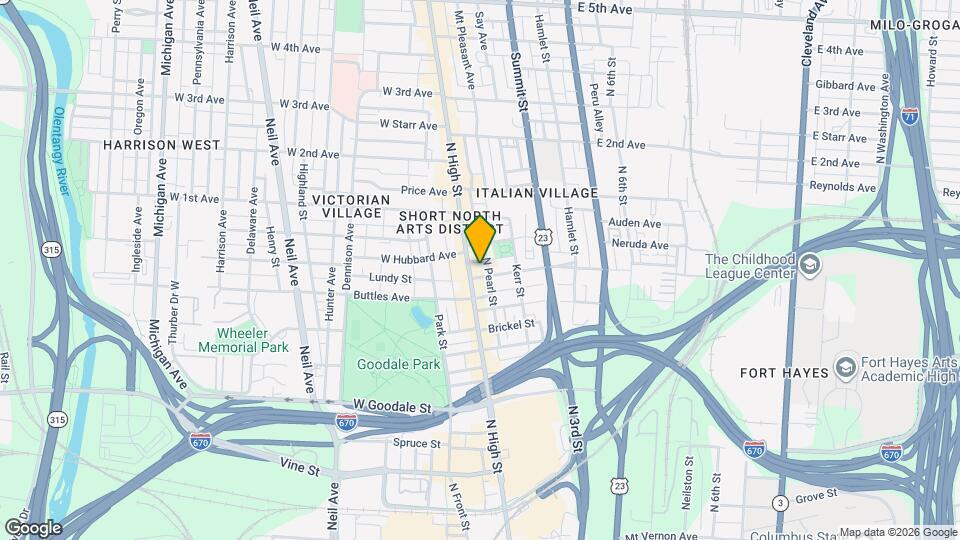 772 N High St Mapa y Detalles de la Ubicación