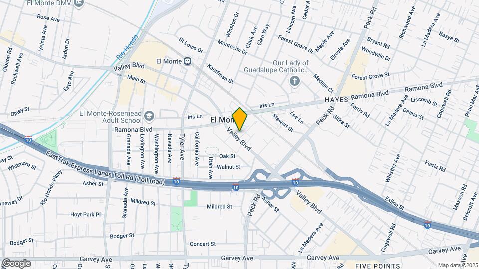 11227 Valley Blvd Map and Location Details