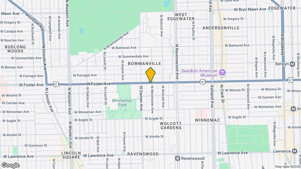 5138 N Winchester Ave Map and Location Details