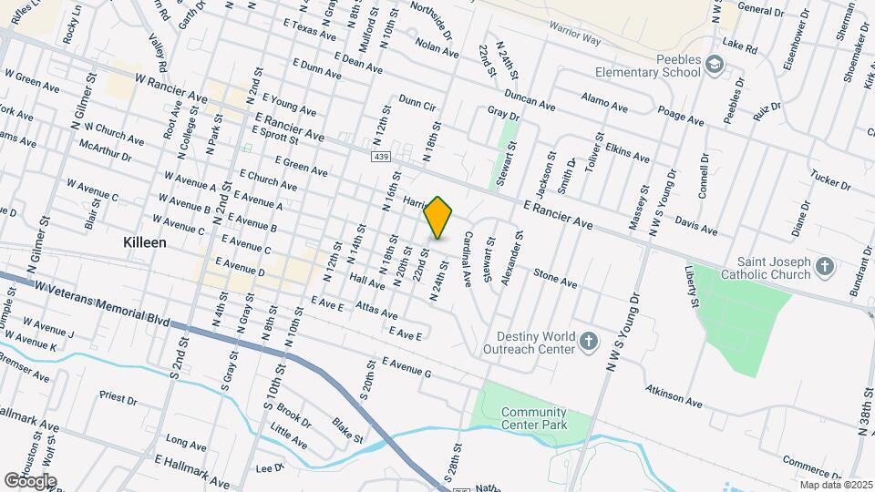 1105 Parmer Ave Map and Location Details