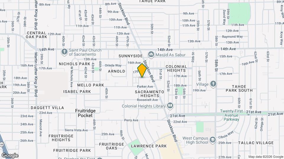 4806 Yosemite Ave Map and Location Details