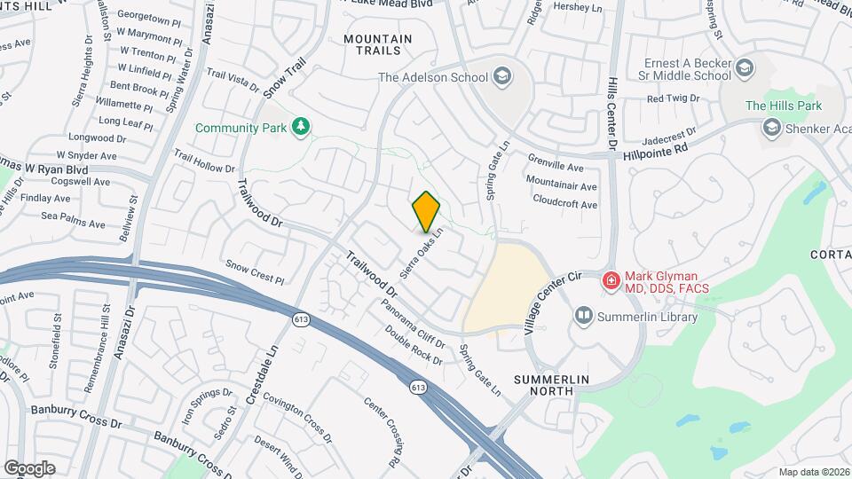 1913 Sierra Oaks Ln Map and Location Details