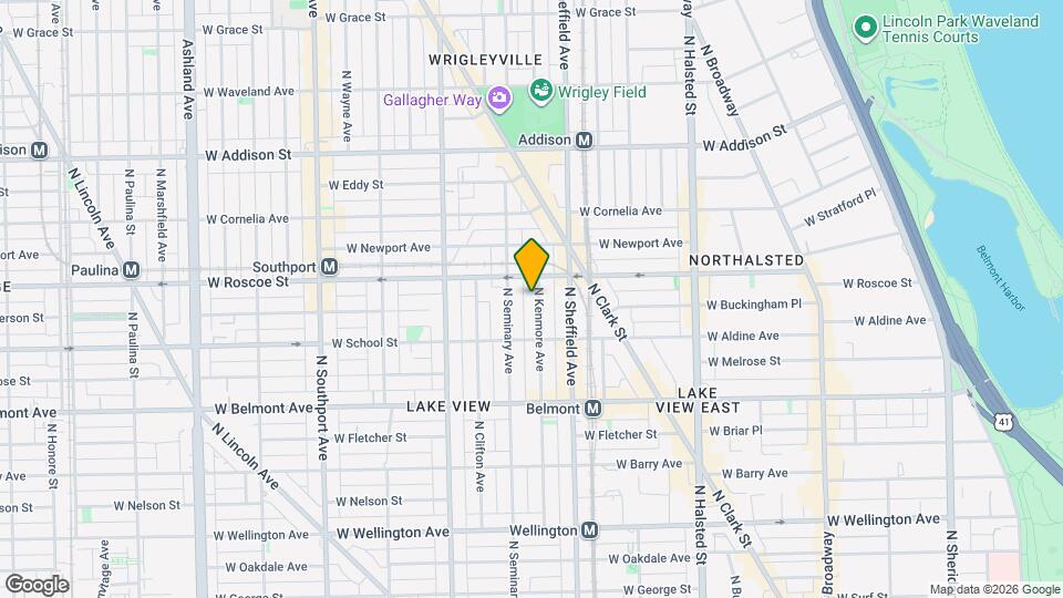 3338 N Kenmore Ave, Unit 3 Map and Location Details