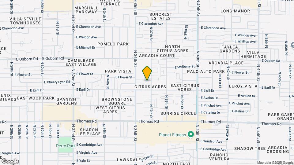 Citrus Acres Map and Location Details