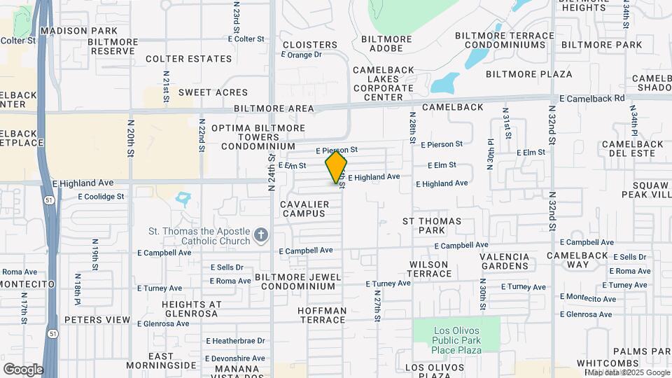 2538 E Coolidge St Map and Location Details