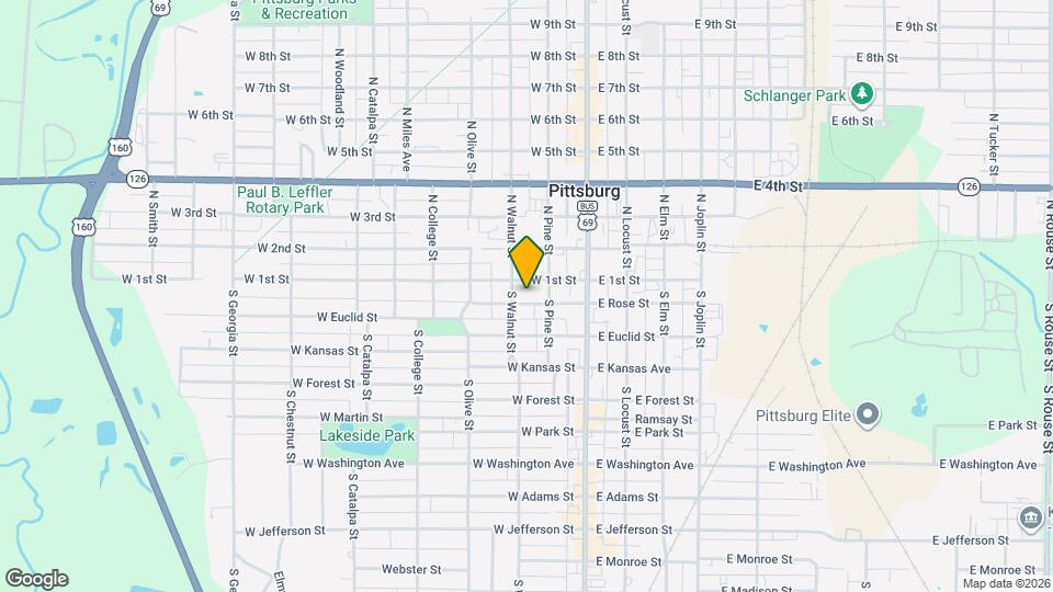 208 W Rose St Mapa y Detalles de la Ubicación
