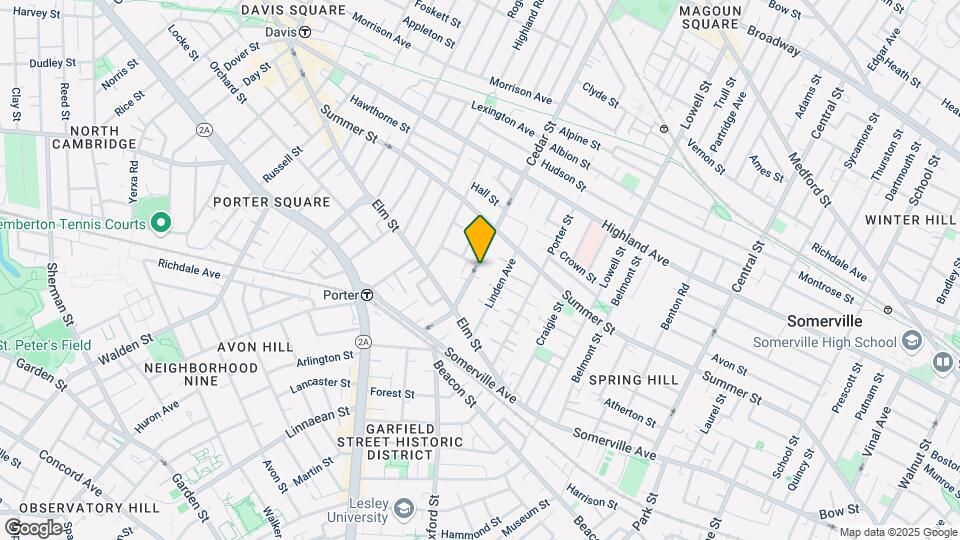 33 Cedar St Mapa y Detalles de la Ubicación