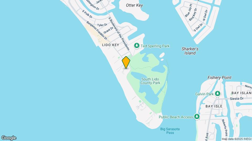 The Beach Residences at Lido Key Map and Location Details