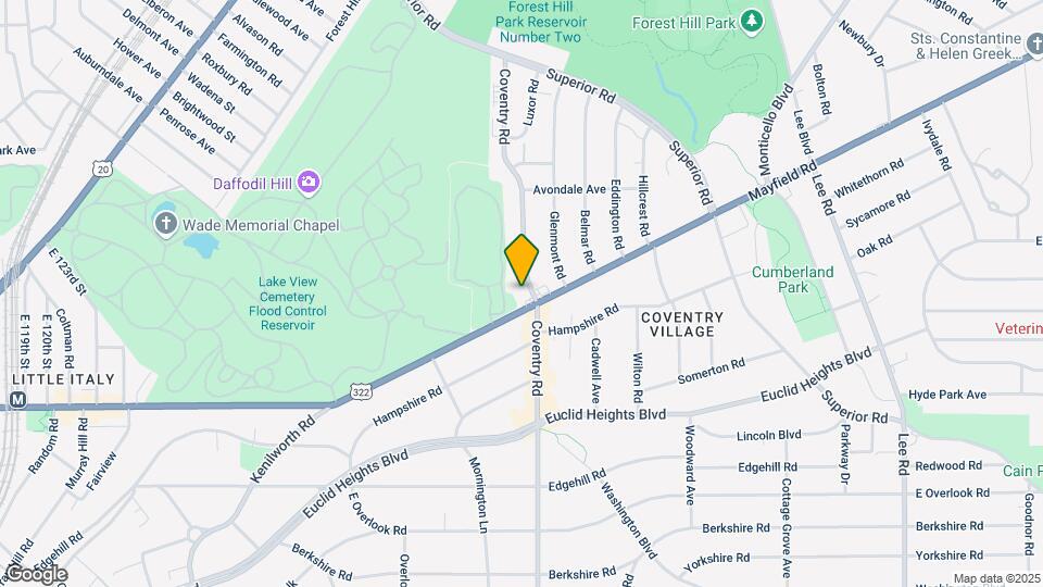 1732 Coventry Rd Map and Location Details