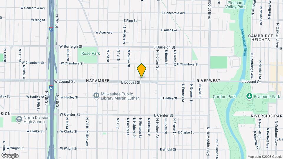 300 E Locust St Map and Location Details