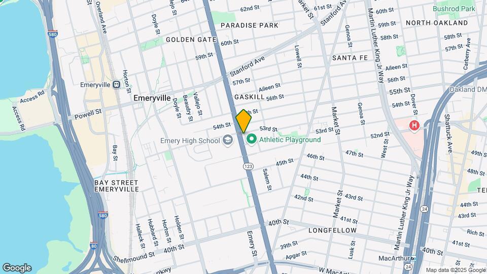 5200-5232 San Pablo Ave Mapa y Detalles de la Ubicación