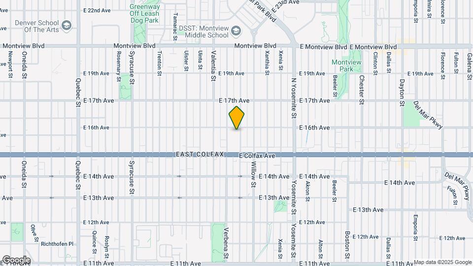 1561 Wabash St Map and Location Details
