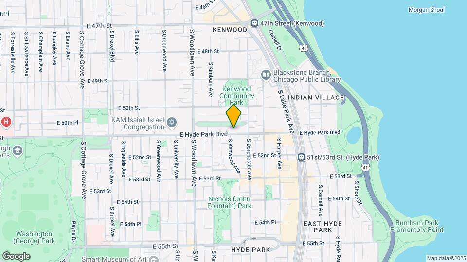 1348-1350 E Hyde Park Blvd Map and Location Details