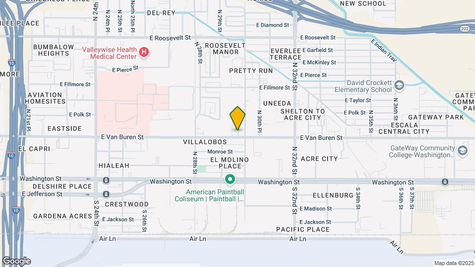 Sin Agua Falls Apartments Map and Location Details