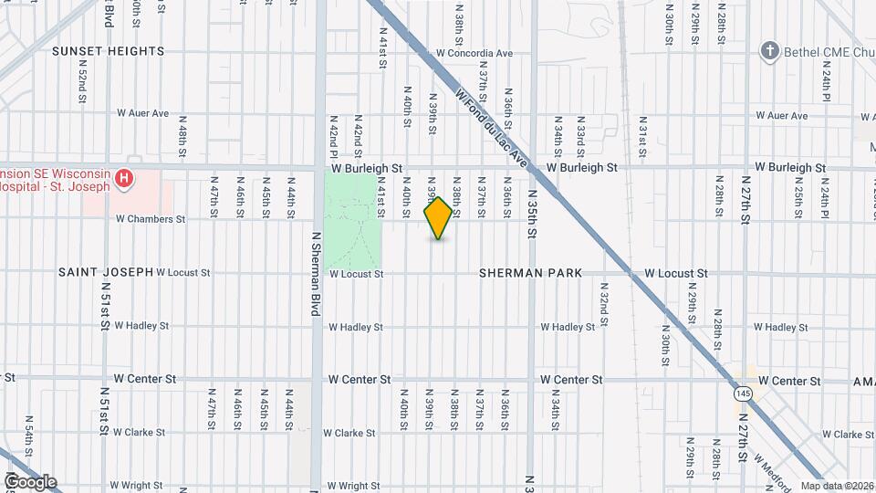 2940 N 39th St Map and Location Details