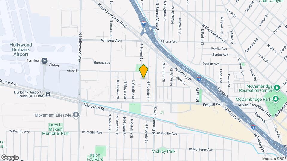 2320 N Naomi St, Unit 101 Mapa y Detalles de la Ubicación