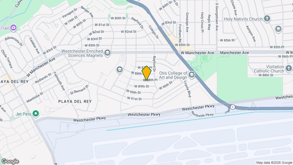 7328 W 88th Pl Map and Location Details