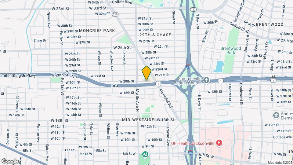 1252 W 20th St Map and Location Details