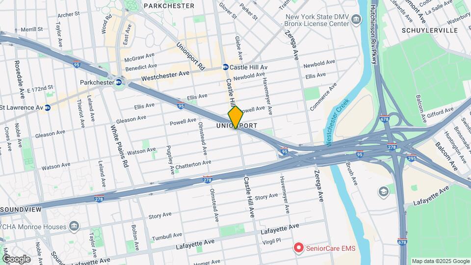 1101 Castle Hill Ave Map and Location Details