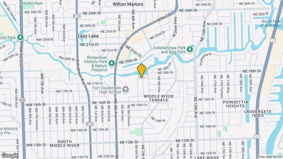 720 NE 17th Ct Map and Location Details