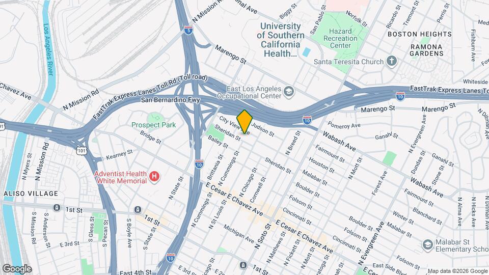 2025 Sheridan St Mapa y Detalles de la Ubicación