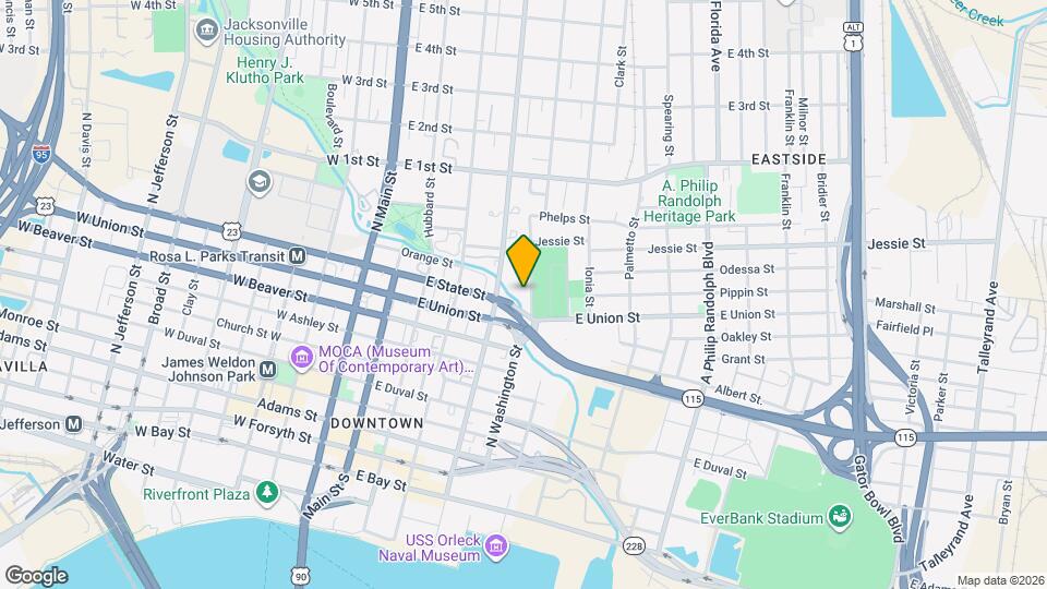 834 N Washington St Mapa y Detalles de la Ubicación
