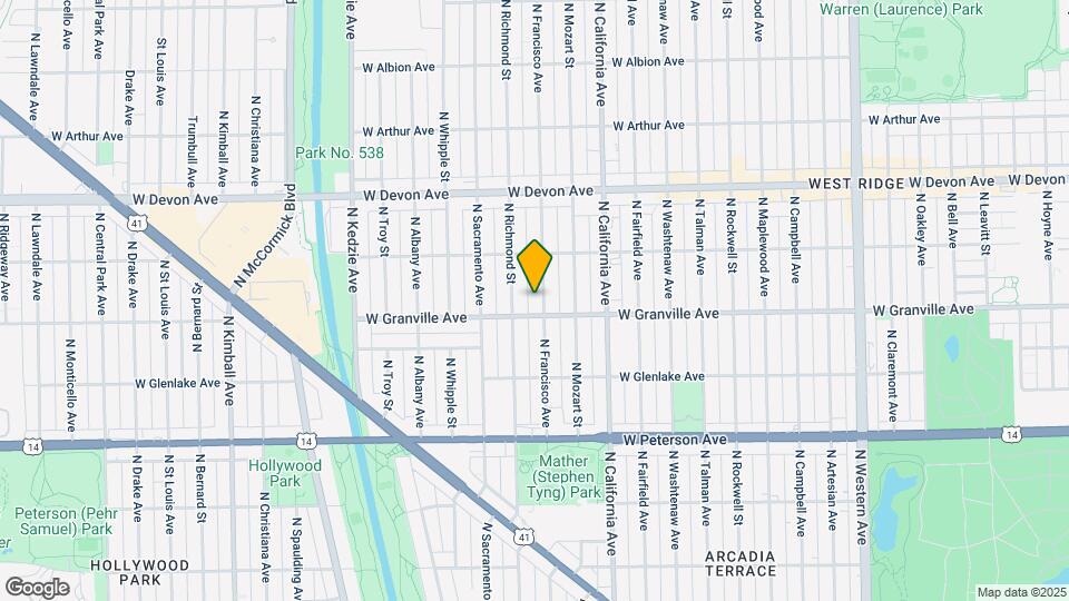 6214 N Francisco Ave Map and Location Details
