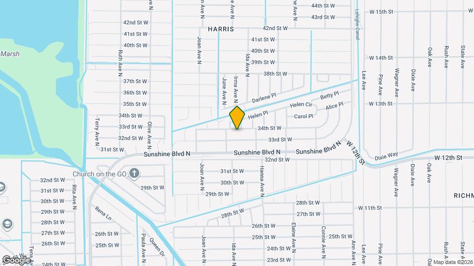 2813 34th St W Map and Location Details