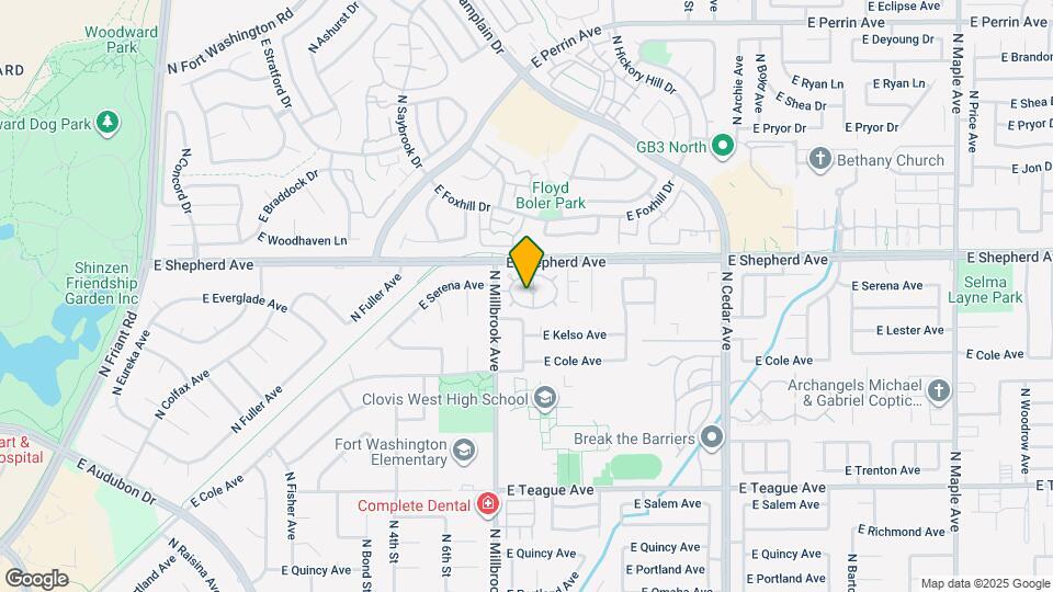 1091 E Monticello Cir Map and Location Details