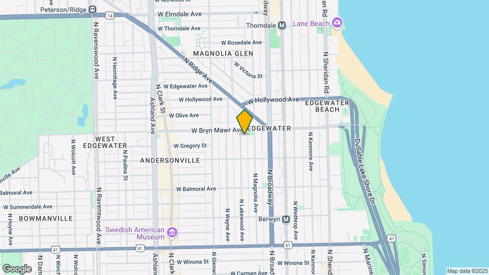 5549 N Lakewood Ave-Unit -APT 2B Map and Location Details