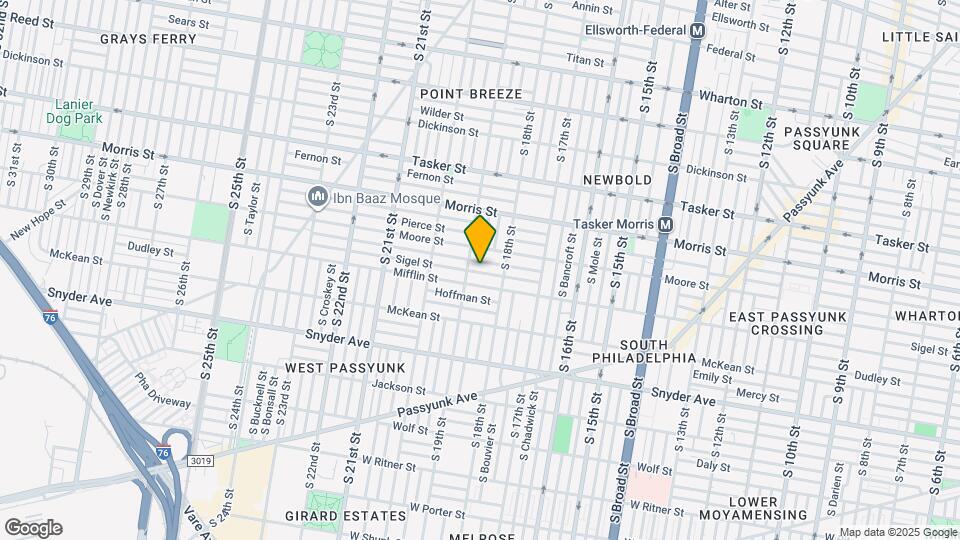 1839 Sigel St Map and Location Details