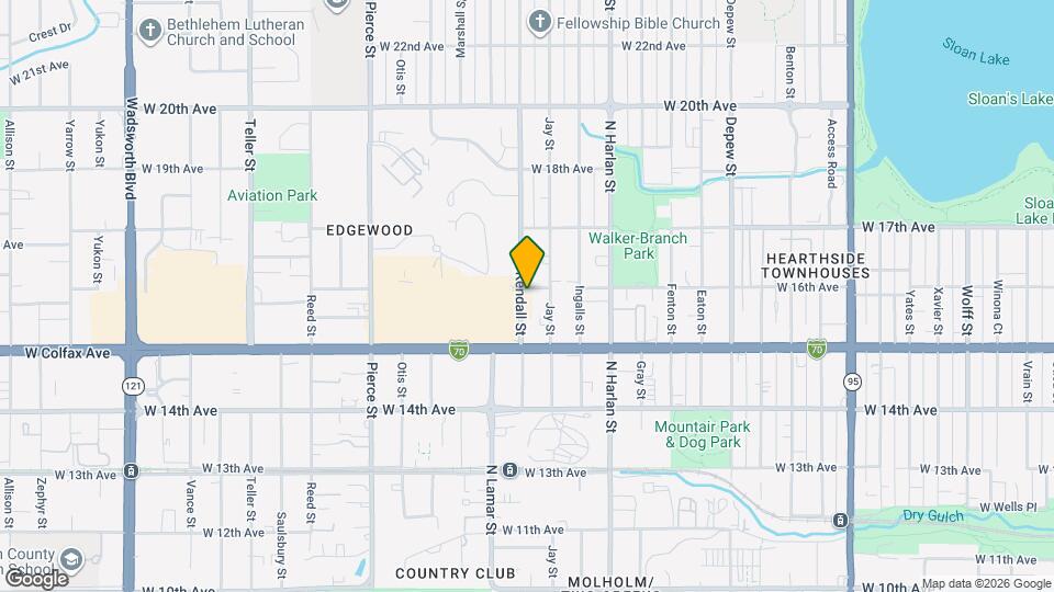 1580 Kendall St Map and Location Details