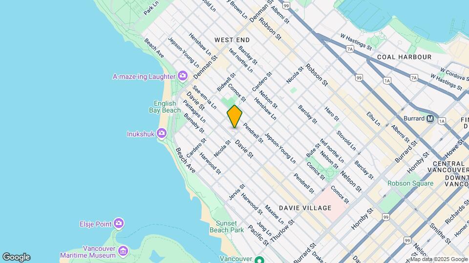 1523 Davie St Map and Location Details