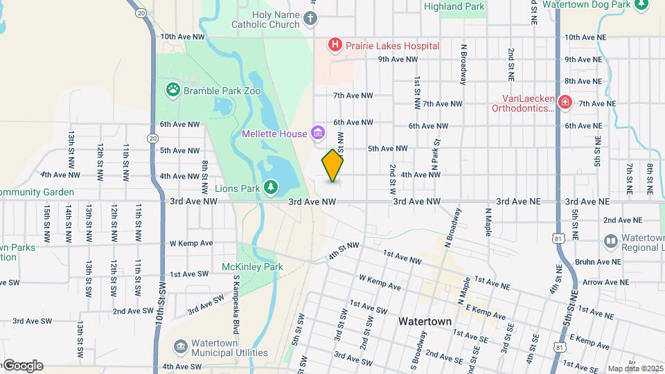 313 4th St NW Map and Location Details