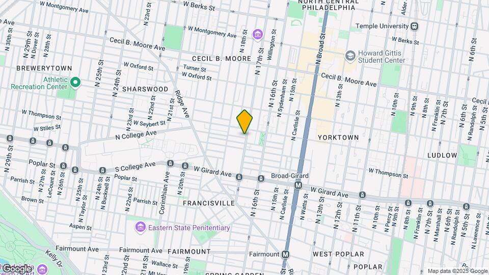 1326 N 17th St Map and Location Details