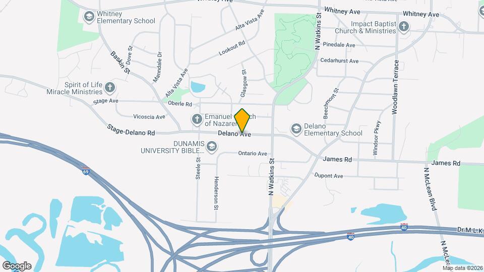 1603 Delano Ave Map and Location Details