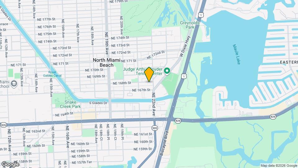 2170 NE 168th St, Unit A4 Map and Location Details