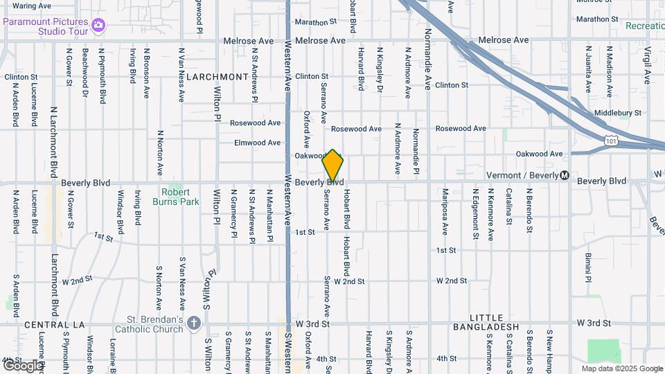 226 Serrano Ave Map and Location Details