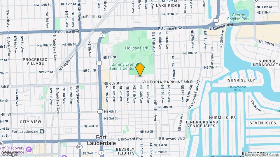 615 NE 12th Ave Map and Location Details