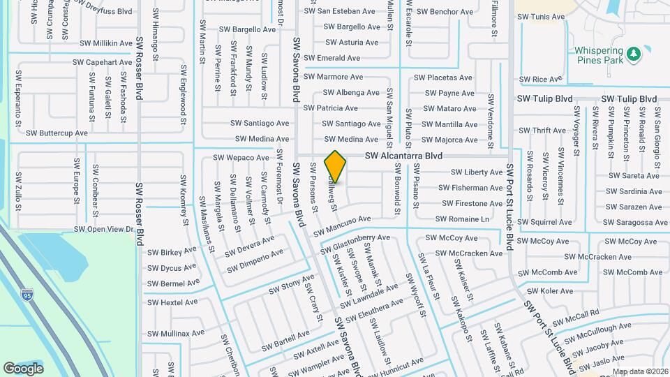 3647 SW Ballweg St Map and Location Details