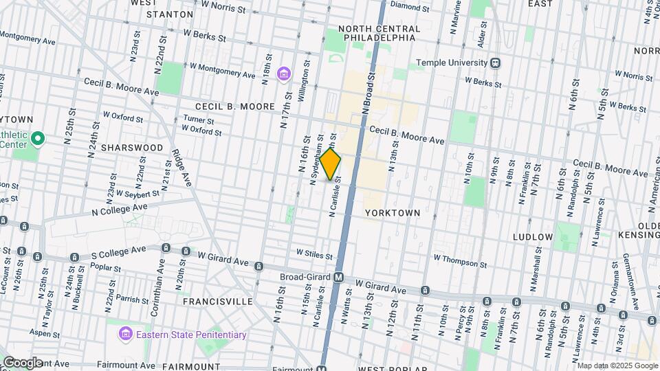12 Units | Temple Univ Area Mapa y Detalles de la Ubicación