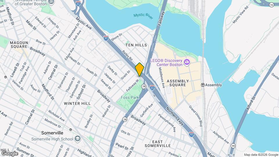 146 Fellsway, Unit 1 Map and Location Details