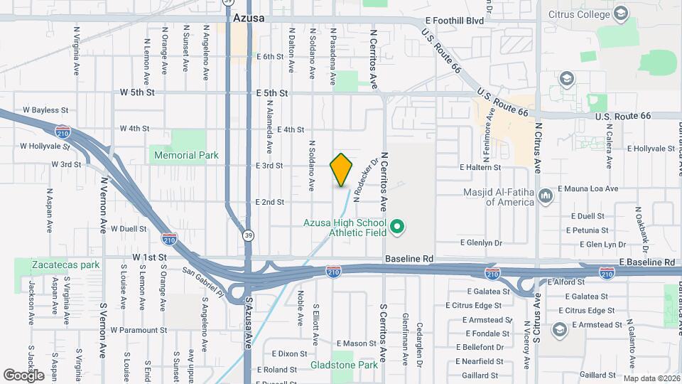 212 N Pasadena Ave Map and Location Details