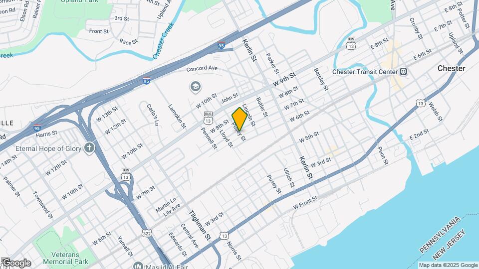 1001 W 7th St Map and Location Details