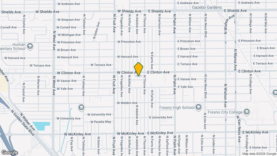 134 W Vassar Ave, Unit 134 W Vassar Ave Fresno,CA Mapa y Detalles de la Ubicación