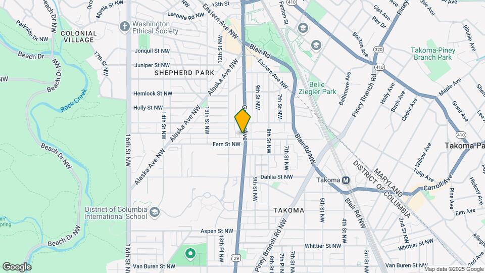 7302 Georgia Ave NW Map and Location Details