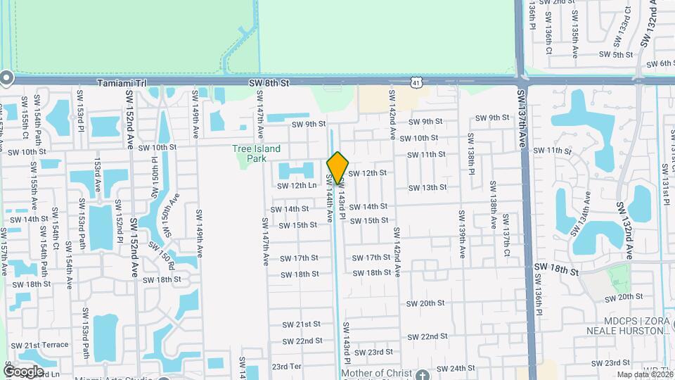1276 SW 143rd Pl Mapa y Detalles de la Ubicación