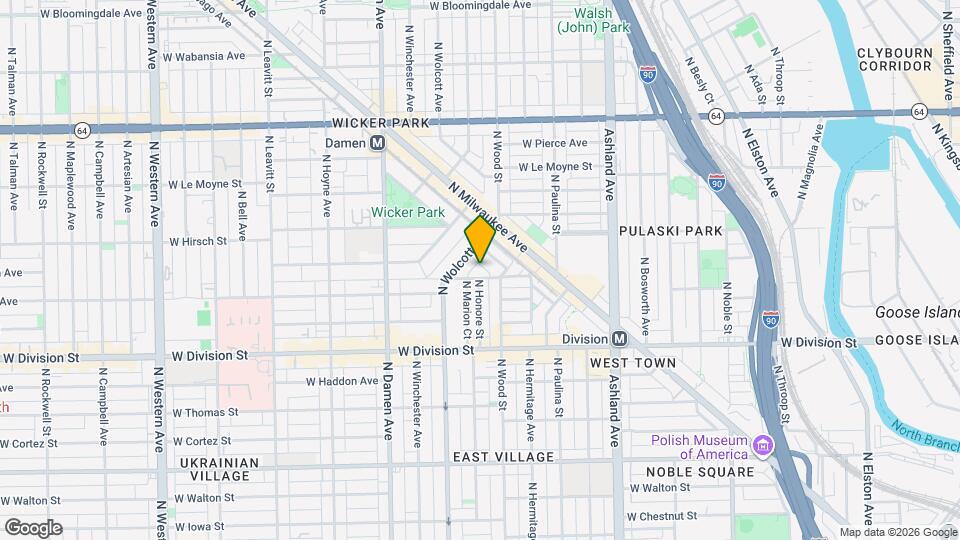1822 W Ellen St, Unit Unit 3 Map and Location Details