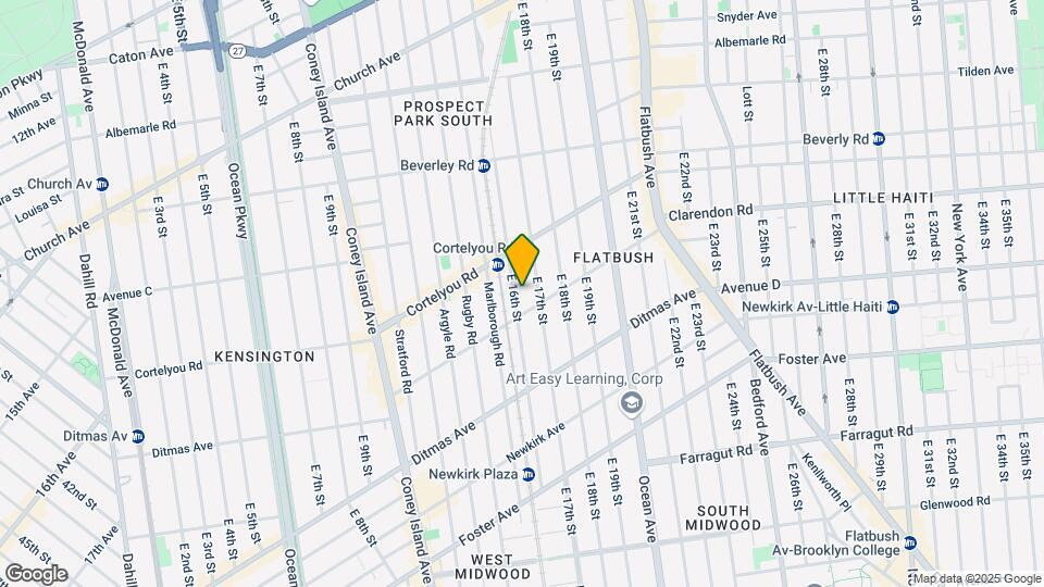 415 E 16th St Map and Location Details