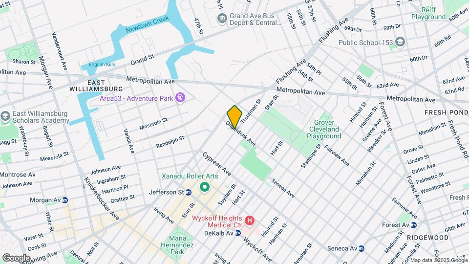 172 Onderdonk Ave Mapa y Detalles de la Ubicación